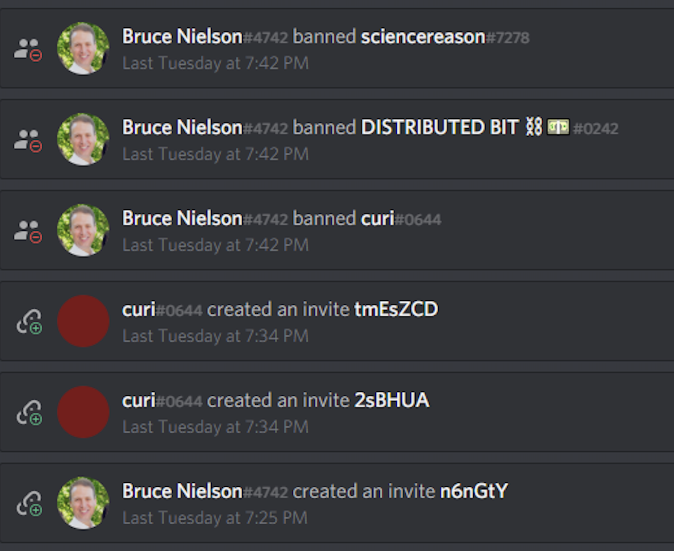 Discord log