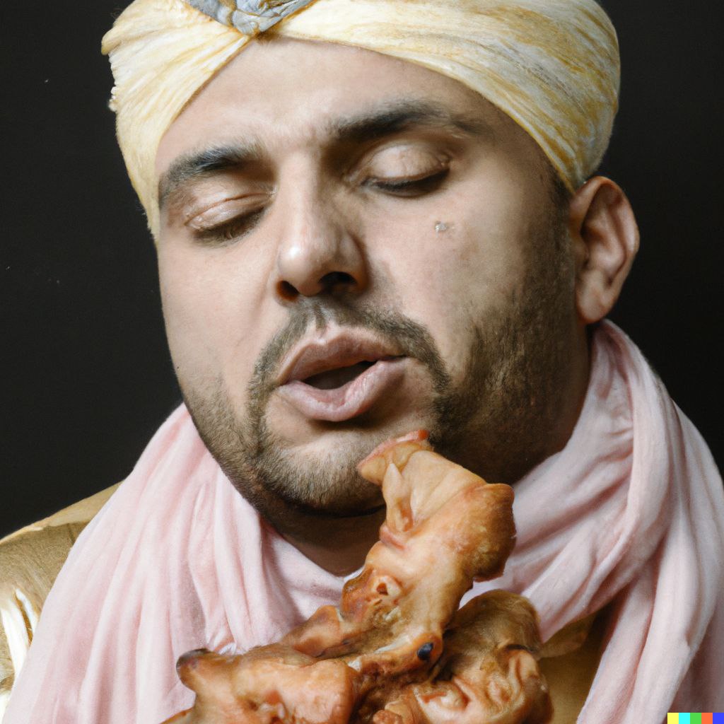 Muhammad eating pork 2