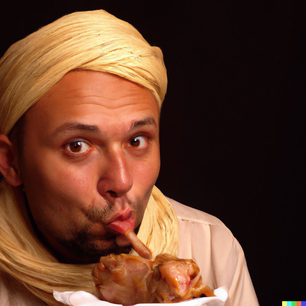 Muhammad eating pork 4