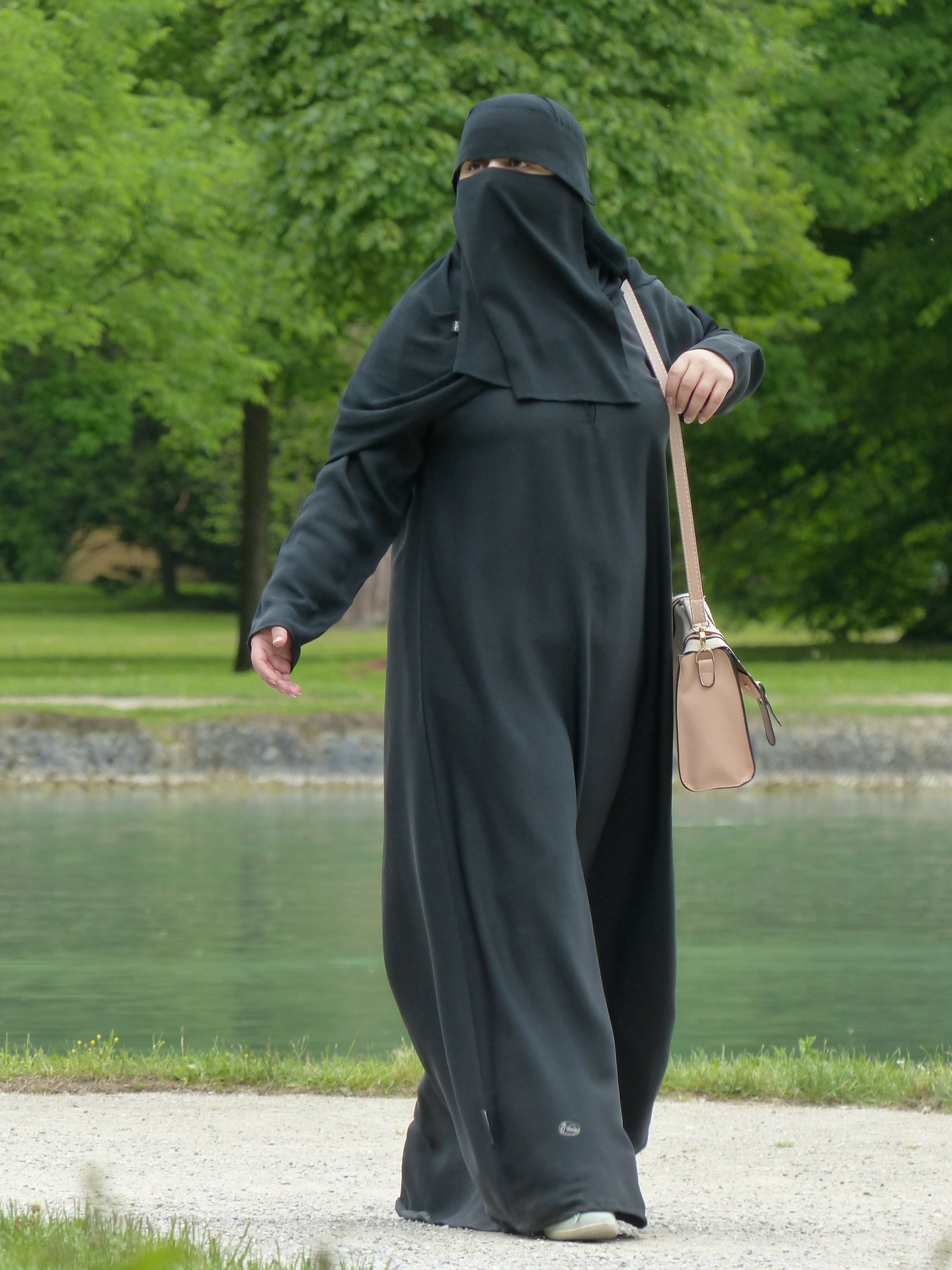 Woman wearing a burka